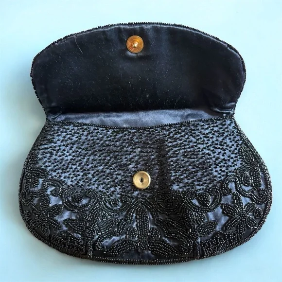 Vintage Michel Swiss Handmade in Paris France 🇫🇷 Beaded Clutch 1940s - Picture 2 of 8